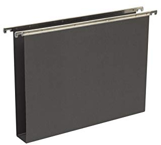 Jalema 2662144000 Alzicht Hartkarton-Hängemappe A4, 40 mm Boden, schwarz, 5er Packung