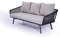 talfa Rope Dreisitzer Diva in Schwarz Sofa Diva 196 cm