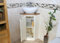 Cloakroom Corner Bathroom Vanity | White Unit Oak Top Ceramic Basin (Bowl C)