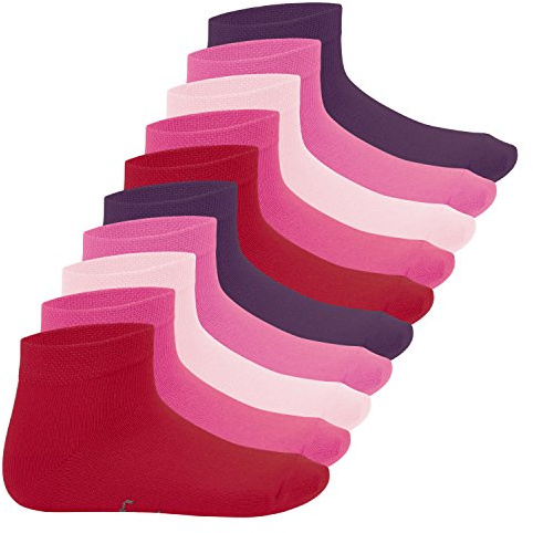 Footstar EVERYDAY! 10 Paar Kinder Quarter Socken Kurzsocken Baumwolle für Mädchen & Jungen