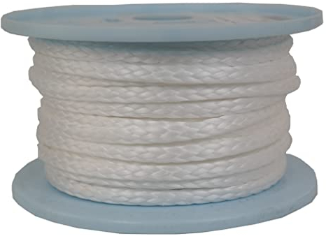 Dyneema Flechtschnur Seil Dyneemaseil Flechtleine aus Dyneema - Durchmesser 5mm - 20 Meter Fb.Weiss