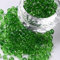 1100 Stück Glas Rocailles Perlen 4mm, 6/0, Ponyperlen Rund Mini Perle Seed Beads (Dunkel Grün Transparent)