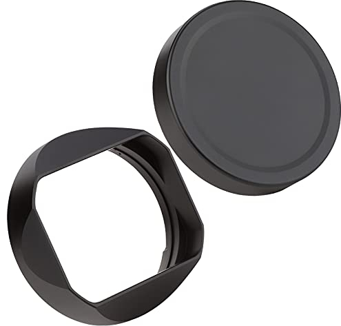 Haoge Gegenlichtblende aus Metall, quadratisch, für SIGMA 35 mm, F2 DG DN, zeitgenössische, spiegellose Objektiv, 35 mm/f2 von Sony E-Mount und Leica L-Mount