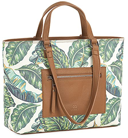 SKPAT - Handtasche Damen Groß - Elegante Shopper Damen Groß für jeden Anlass, Tasche Damen mit Stil, Camel