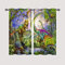 ANHOPE Dschungel Tier Dinosaurier Vorhänge mit Ösen Blickdichte Gardinen Thermo Vorhang Blackout Curtain Schlafzimmer Wohnzimmer Kinder Jungen Mädchen Verdunklungsvorhänge 2er Set H 138 x B 71 cm