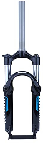 HSQMA 20 Zoll BMX Vordergabel Mechanische Federgabel Zugstufeneinstellung Gabel Aus Aluminiumlegierung Manuelle Sperre Vorderradgabel Mit 80mm 9mm QR Geeignet Für Gelände XC AM (Color : 20inch Blue)