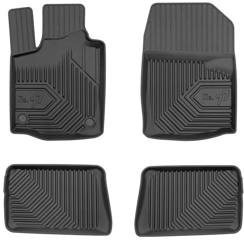 MOTOS Gummimatten Auto Fussmatte passend für Renault Twingo II 2007-2014 Hatchback Verbessern Sie Ihren Reisekomfort mit Antirutschmatte Auto No.77 - Allwetter fußmatten Auto, Schutz vor Verschmutzung