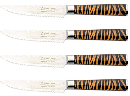 Katana Tiger KT-40/4 4-teiliges Steakmesser-Set mit Holzscheide, My Katana