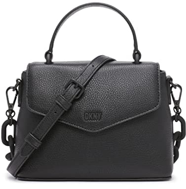 DKNY Damen R24eas46-bbl-medium Umhängetasche, Schwarz/Schwarz