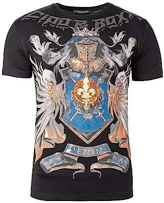 Cipo & Baxx Herren T-Shirt CT743 Schwarz XL