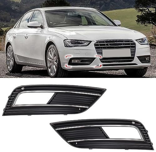 Auto Frontstoßstange Nebelscheinwerfer Kühlergrill für Audi A4 Quattro B8 B9 2013 2014 2015 2016-8KD807681B 8KD807682B Unterseite Nebelscheinwerfer Grill Außenteile
