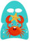 MoKo Kinder Schwimmbrett, Schwimmen Kickboard Trainingsausrüstung mit Griffen Schwimm Cartoon Swim Float Schwimmtrainingsausrüstung Schwimm Board für Kinder Jungen Mädchen - Blaugrün & Krabben
