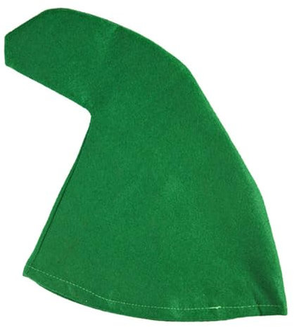 Zwergenmütze Einheitsgröße Erwachsene zum Kostüm Zwerg oder Wichtel, Zipfelmütze Wichtelmütze Elfenmütze - 1 Stück | Grün - Fasching Mottoparty Karneval