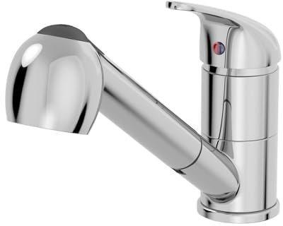 VCHICS 1Set for Camper Caravan Cromato Miscelatore Rubinetto Estraibile Spray Push Fit 12mm John Guest/Coda di Balena RV Parti e Accessori Accessori Camper