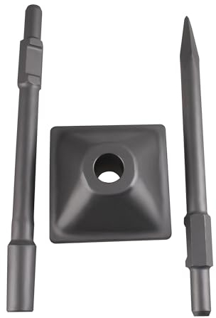BEVDICNC Hammer Stampfer Verdichter 410 x 150 x 150mm, Anti Schock Stampferplatte, Tamper Packer für Werkzeug zum Verdichten von Beton, auch für Demolition Hammer Breaker