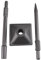 BEVDICNC Hammer Stampfer Verdichter 410 x 150 x 150mm, Anti Schock Stampferplatte, Tamper Packer für Werkzeug zum Verdichten von Beton, auch für Demolition Hammer Breaker