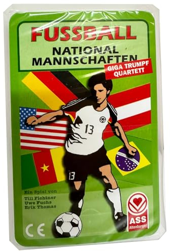 alles-meine.de GmbH Kartenspiel - Quartett - Sammelkarten - ältere Fußball National Mannschaften - Kartenspiele Kinder Trumpfspiel Spielen Kinderkartenspiel Top Ass - Fussball NA..