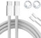 USB C to USB C Charger Cable, 2 Pack 2M 60W(3A) Nylon Braided C to C Cable Fast Charge Type C Data Cable for Apple iPhone 16 15 Pro Max Plus,MacBook Air Ipad Pro, Samsung Galaxy S24 S25 S23 Ultra