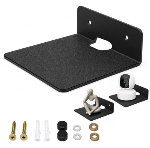 TRINENOX Wandhalterung für Lautsprecher aus Metall, 10,8 cm (4,3 Zoll), Smart-Gerätehalter für Google Nest Cam, Echo Dot, kleine Lautsprecher, Babyphone, Alexa (2 kg Kapazität, 1 Stück)