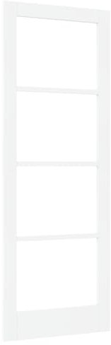 vidaXL Puerta Interior con Cristal ORKDAL Blanca 78x211x4 cm
