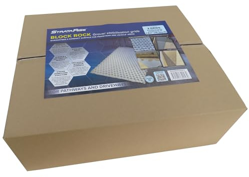 Box of 3 Pcs. - Block Rock Gravel Grids (1000 x 600 x 30mm) - Covers 1.8 m²