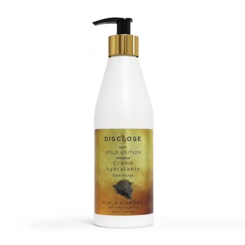Disclose Paris Feuchtigkeitscreme, ohne Ausspülen, Gold Edition, Arganöl, für alle Haartypen, 400 ml