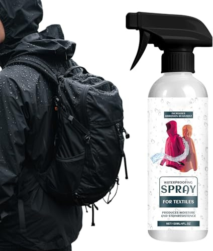 Wasserfestes Spray für Kleidung, 120 ml, robuster Canvas-Schild, Imprägnierspray, für Oberbekleidung, Camping, Klettern, Angeln, Skifahren, Reisen, Outdoor-Rucksack