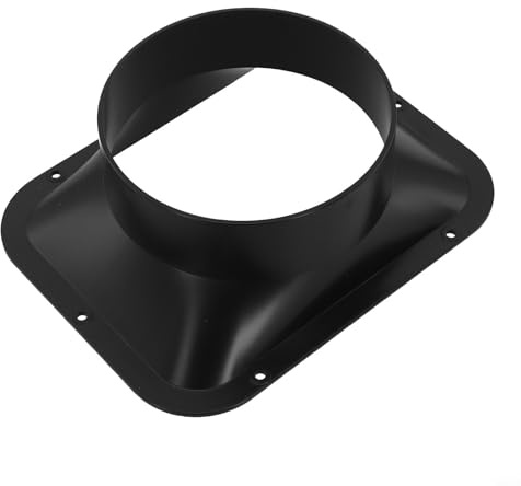 150 mm Flansch-Entlüftungsanschluss, Wand, Küche, Dunstabzugshaube, Belüftung, 100 mm, Luftstromk, Ventilatorschlauchadapter, ABS, wasserabweisend, für den Innenbereich, für Entlüftung mit SE (150