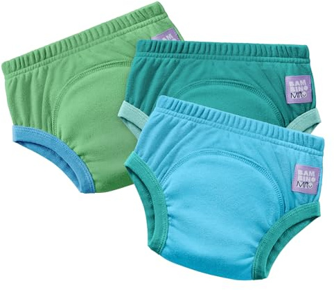 Bambino Mio 3er-Pack BEST Töpfchentraining-Hosen (18–24 Monate) BLAU | EUROPÄISCHE MARKE | Wiederverwendbare Baumwollunterwäsche für Kleinkinder