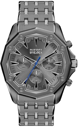 Diesel Stinger Herren 46MM Gun-Metal Edelstahl Uhr, DZ4708