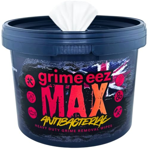 GrimeEez Max - Wet Wipes - Hand Wipes - Heavy-Duty Dirt & Grime Cleaning for Home MultiPurpose Hand & Surface Bucket Wipes - 150 Wipes