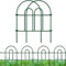 AMAGABELI GARDEN & HOME Amagabeli Decorative Garden Fence 18 in x 50 ft Rustproof Green Iron Landscape Wire Folding Fencing Ornamental Panel Border Edge Section Edging Patio Flower Bed Animal Barrier