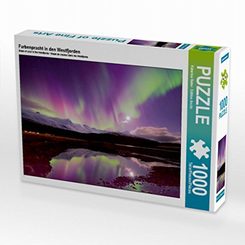 CALVENDO Puzzle Farbenpracht in den Westfjorden | 1000 Teile Lege-Größe 64 x 48 cm Foto-Puzzle für glückliche Stunden