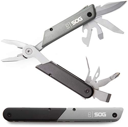 Sog Outil Multifonction Baton Q3 Multi Tool Manche Alu Tenaille Tournevis Lame Outil Multifonction Baton Q3 Multi Tool Manche Alu Tenaille Tournevis Lame Gris