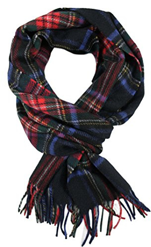 Rotfuchs Kaschmirschal Winterschal Herrenschal Warm & Weich Karo mehrfarbig Made in Germany