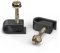 THE CIMPLE CO Kabelklemmen, Einzelkabel-Wandclip, Koaxial, Cat6, elektrischer Draht, Ethernet, 6 mm Schraubverschluss, 50 Stück, Schwarz