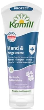 Kamill Handcreme Protect 100ml – vegane Creme – Hand- & Nagelpflege mit Bio- Kamille und Mandelblüte in Reisegröße – beruhigend, reparierend & schützend