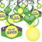 Big Dot of Happiness You Got Served - Tennis - Babyparty oder Tennisball Geburtstagsparty hängende Dekoration - Party-Dekoration Wirbel - 40 Stück