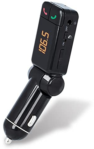 Forever Bluetooth FM Transmitter for Car, Charger with 2 USB Ports and Handsfree, Car Radio Transmitter Car Wireless Bluetooth FM Radio Adapter Supports USB Stick