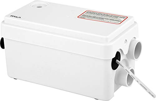 Sistema elevador Fala, 250 W, 80 L/min, altura de elevación máx. 4 metros, 2 entradas, pequeño efecto silencioso, con retorno, bomba para aguas residuales domésticas
