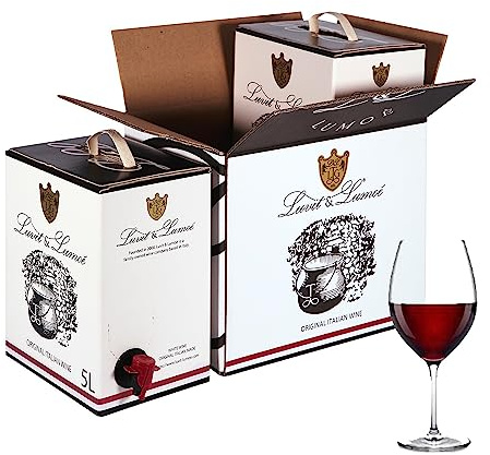 Luvit & Lumoè | Cabernet Franc Sauvignon IGT Veneto| Italienischer Rotwein | Bag in Box | 2 X 5 Liter = 13 Flaschen | Geschenkidee-Angebot