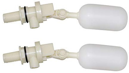 Abustle pig 1,27 cm Schwimmer-Kugelhahn, Wasserschwimmerventil für automatische Viehbewässerung, Wassertränke, Pool, Aquarien (2 Stück)