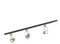 QAZQA - Modern Smartes 1-phasiges Schienensystem Komplettset I Spotlight I Deckenspot I Deckenstrahler I Strahler schwarz mit Stahl I Silber I nickel matt inkl. 3-flammig Spotbalken WiFi GU10 - Iconic