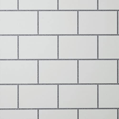 Crown Metro Tile White/Silver