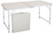 Table Camping Pliante Aluminium Table D'appoint pour Caravane Jardin BBQ Barbecue en Portable Exterieure 120 x 60 x 70 CM