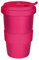 Mahlwerck Kaffeebecher to go aus Porzellan, Thermobecher, Coffeetogo Becher, mit auslaufsicherem Deckel, 400 ml, matt Fancy Pink, Pink