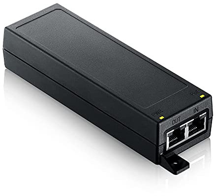 Zyxel Single port 30W Powerinjector | 1-2.5G MultiGig 802.3at PoE+ | Simple Plug and Play [POE12-30W]