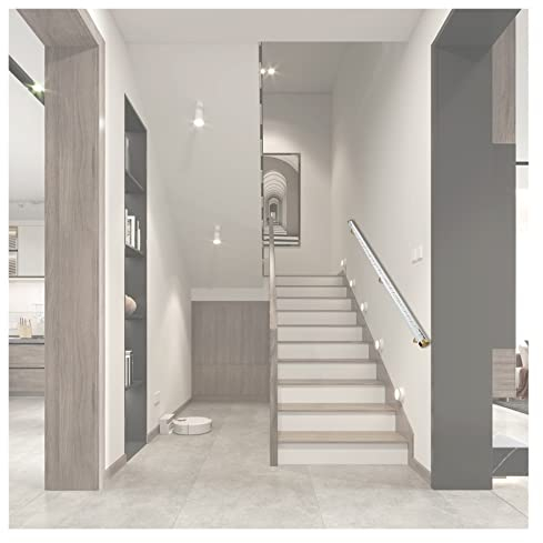 Handläufe 2 Zoll Geländer Clear Bubble Pipe, Dachbodentreppe / Kellertreppe, Strapazierfähiger Massiver Haltegriff aus Acryl für Innere Außenwand, Treppengeländer ( Color : Clear , Size : 1.9m/6.2ft )