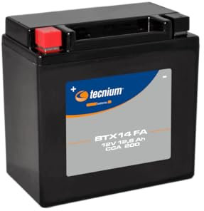 Compatible avec/Remplacement pour THUNDERACE / 1000 FZR/GTS/XJR / 900 DIVERSION - BATTERIE TECNIUM BTX14 SLA / 820681