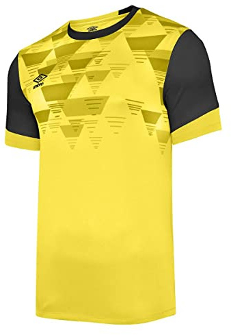 Umbro Mens Vier Jersey (M) (Blazing Yellow/Carbon)
